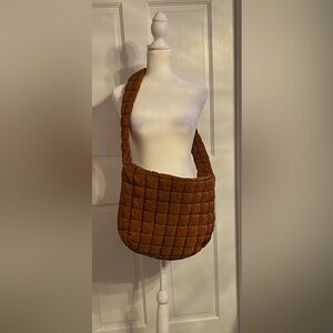 Target Quilted Tan Shoulder Bag
